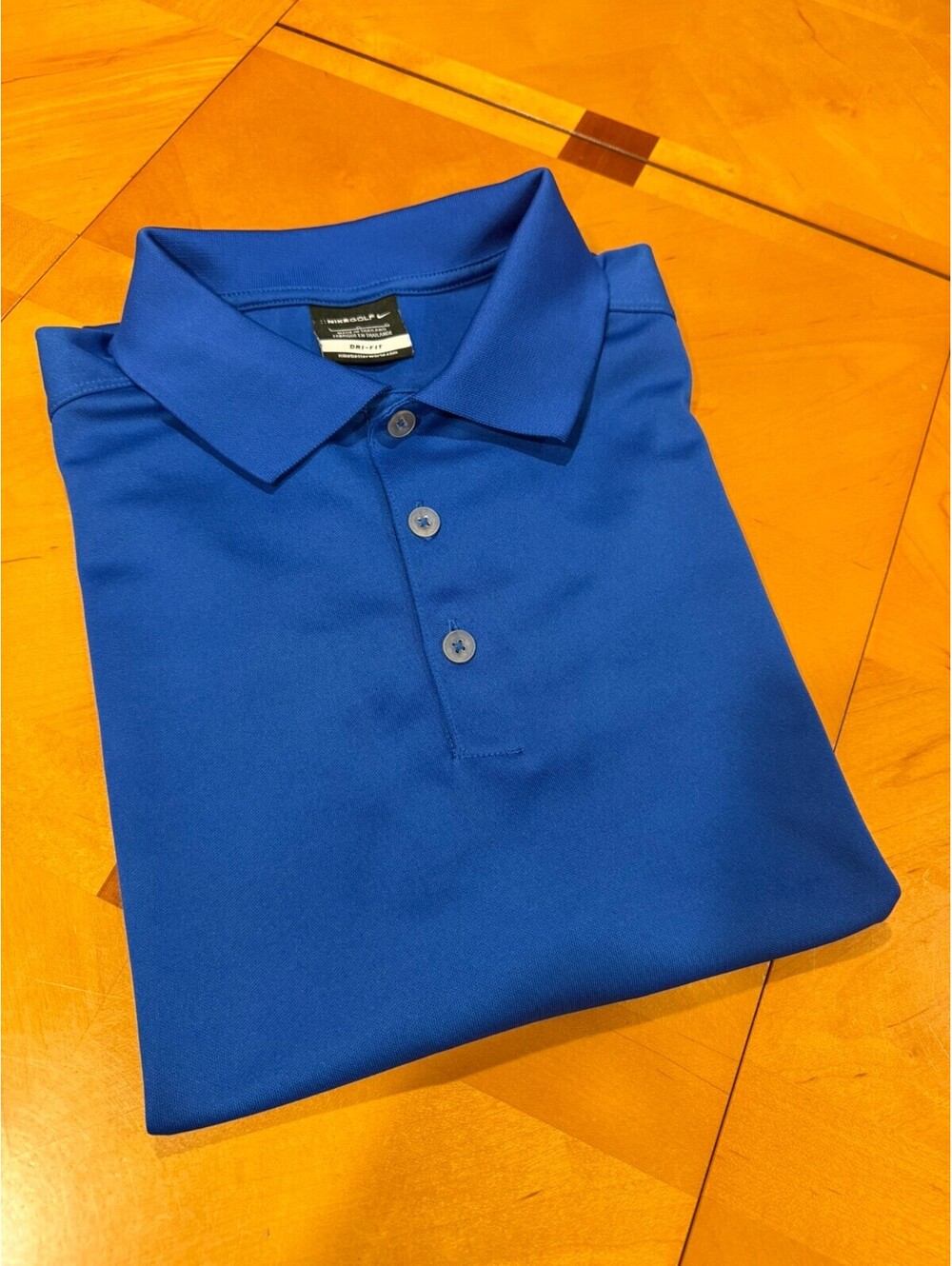 Nike Golf Dri-FIT Polo Shirt Men's Lg Royal Blue Performance Golf Athletic EUC